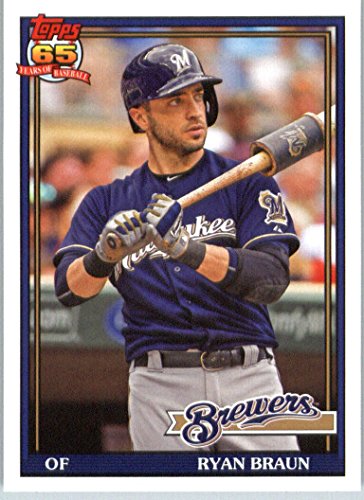 2016 Topps Archives #226 Ryan Braun Milwaukee Brewers Baseball Card