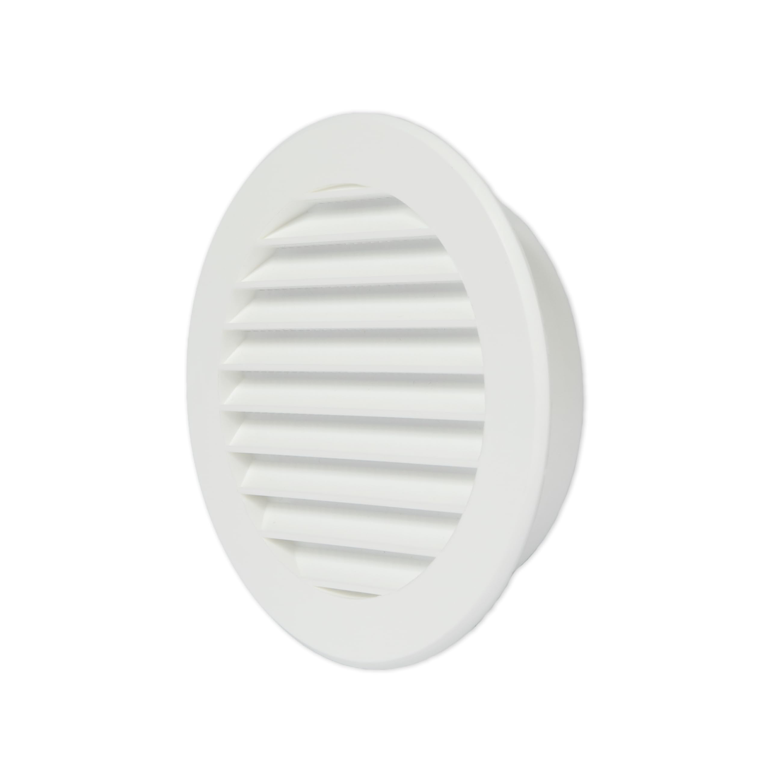 Vent Systems Copertura per sfiato a soffitto bianca da 10 cm – Feritoia rotonda per sfiato – Copertura per griglia – Zanzariera integrata – prese d'aria HVAC per bagno, casa, ufficio, cucina