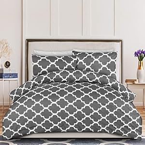 Utopia Bedding Dekbedovertrek Set – Zachte Microvezel Dekbedovertrek 200x200cm met Kussenslopen 50x75cm – Beddengoed…