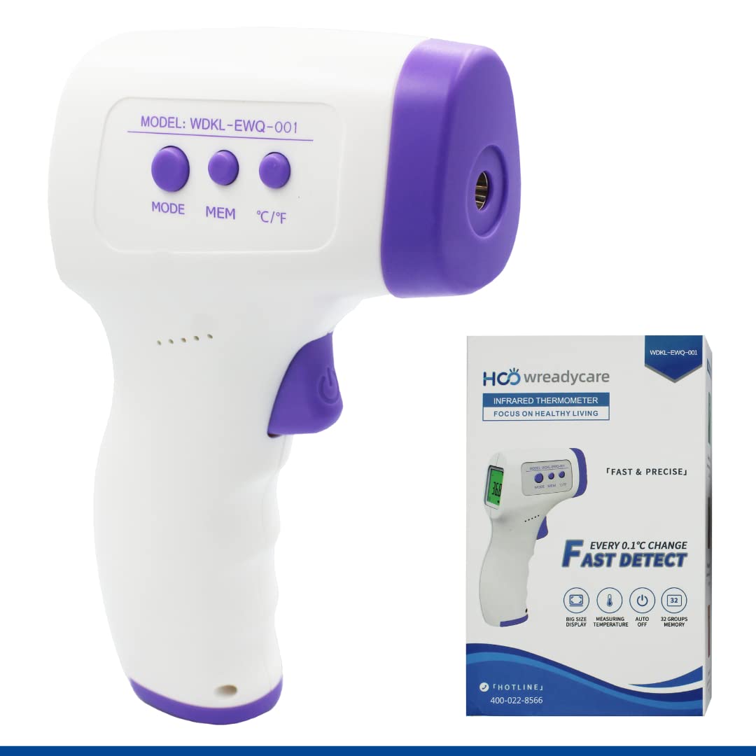 Non-Contact Digital Infrared Thermometer for Forehead Ear and Body Temperature LCD IR Body Forehead Thermometer Accurate Instant Readings Temperature Gun for Baby, Children, Adults (thejmed.com)