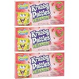 SpongeBob SquarePants Krabby Patties, Limited Edition Watermelon Flavor, Movie Theater Box Candy...