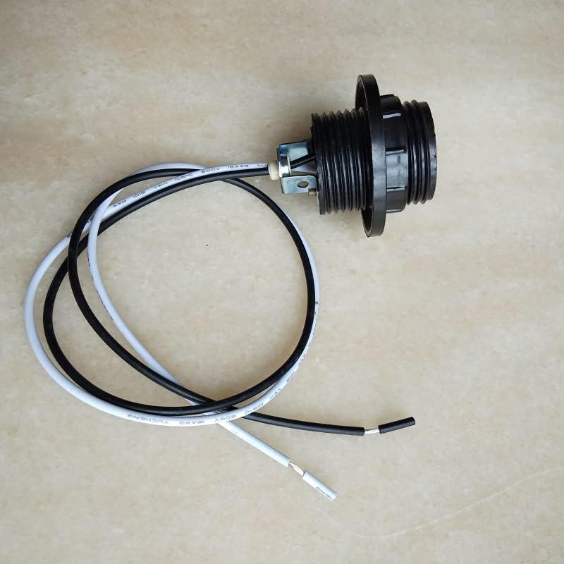 UL E27 Socket Lamp Holder Socket With 2x0.5mm2(20AWG) Wire And M10 Bracket For Dinning Room Pendant Lamp - (Color: E27 With 40cm Wire Base Type: 10 Pieces)