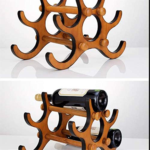 Range bouteille bois stable et empilable pour rangement de bouteilles - 6