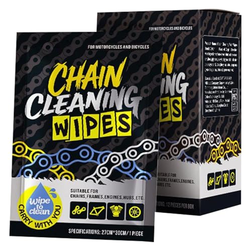 Double-Sided Cleaning Wipes - Multifunctional Bike Towels, Chain Cleaner with