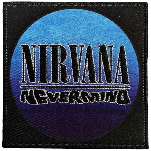 Nirvana Nevermind Wavy Logo Woven Patch Size One Size