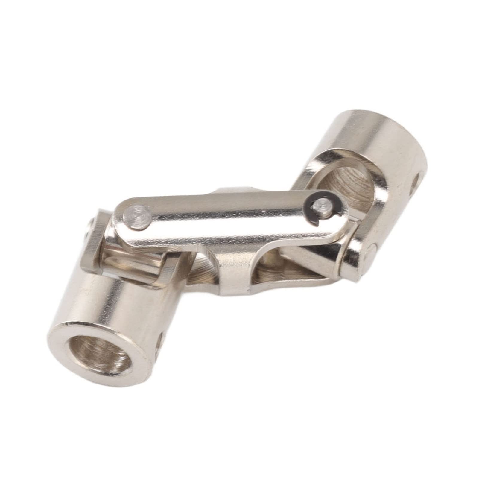 Eje de junta universal RC de 8 mm a 8 mm, acoplamiento de acero giratorio de 3 secciones, eje de dirección universal para coches RC con tornillos de fijación, conector flexible