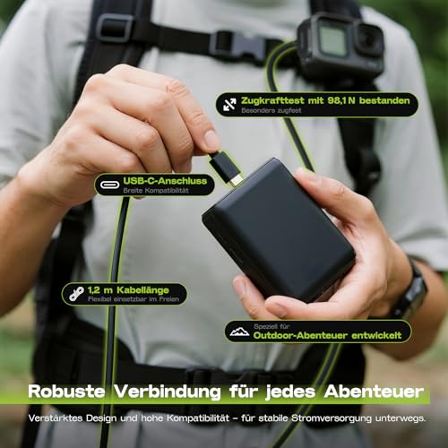 Jeebel Magnetische Lade Seitenabdeckung - Magnetic Akkudeckel und USB-C Netzkabel-Kit für GoPro Hero 9/10/11/12/13 Black - Wasser- und Schneebeständig - Ersatz-Ladehalterung für GoPro-Zubehör