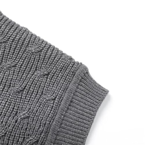 Men Wool Knit Tops Sleeveless Jumpers Pullover O Neck For Sweater4