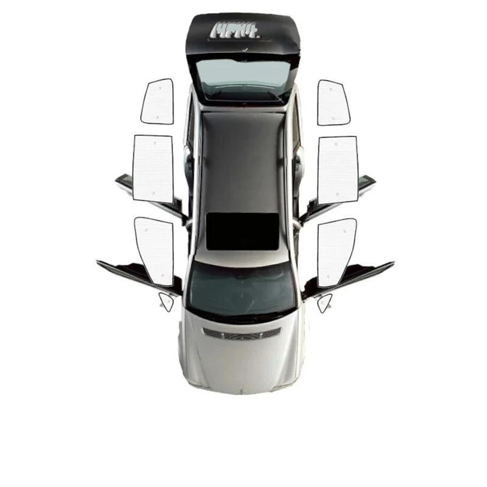 Parasol Para Ventana Coche Accesorio Para VW Para Sharan 7N 2011-2022 Parasol Coche Magnético(Side Windows)