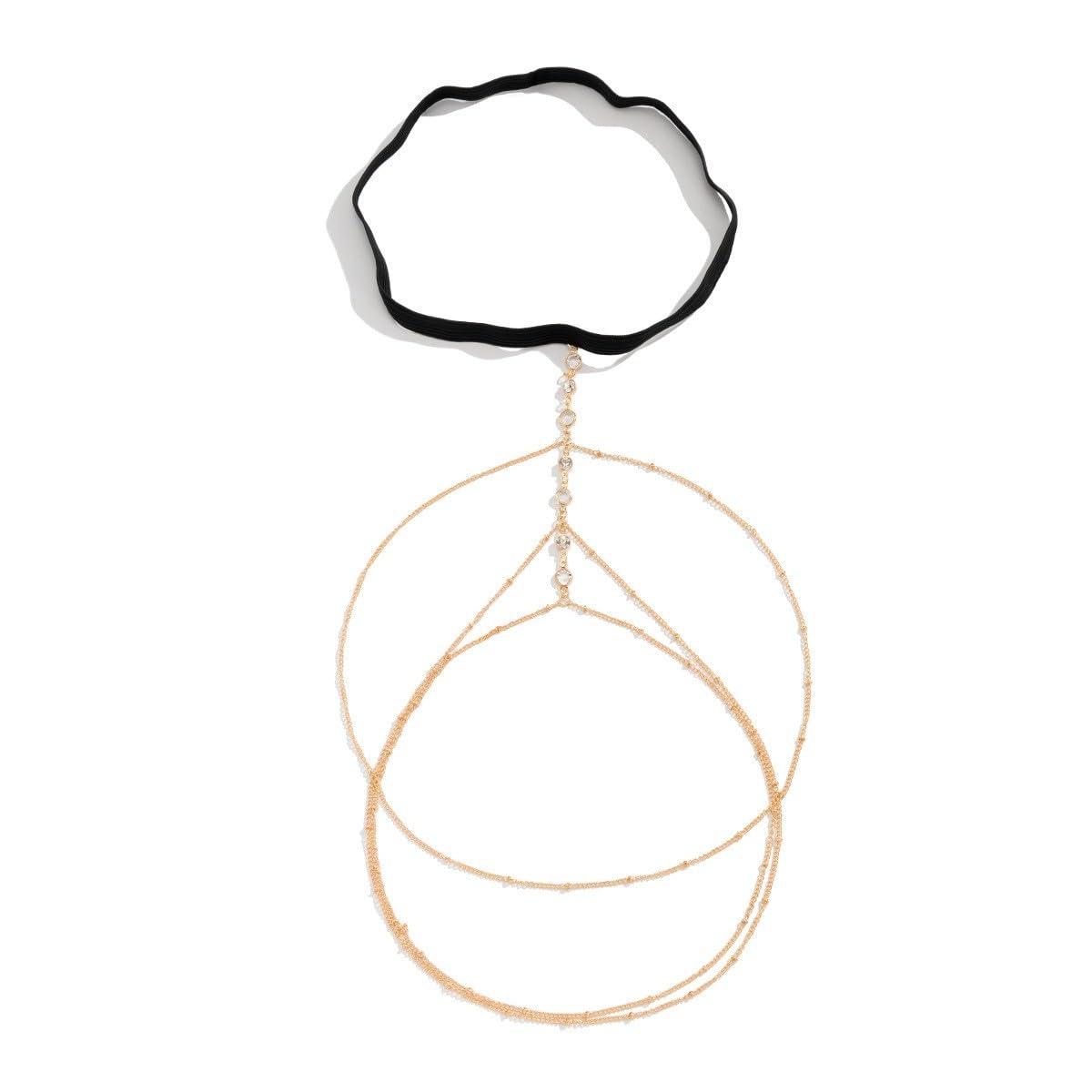 Multi Layered Gold plated Celebrity Alloy Thigh Chain/Leg Chain Jewelry For Women And Girls