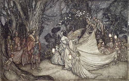 Impression d'affiches sur toile premium de l'œuvre d'Arthur Rackham pour une galerie à la maison