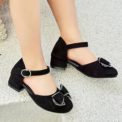 IWIHMIV Dress up Shoes Girl Mary Jane Bright Shoes Comfortable Thick Soled Princess Flower Wedding Birthday Party Dress2