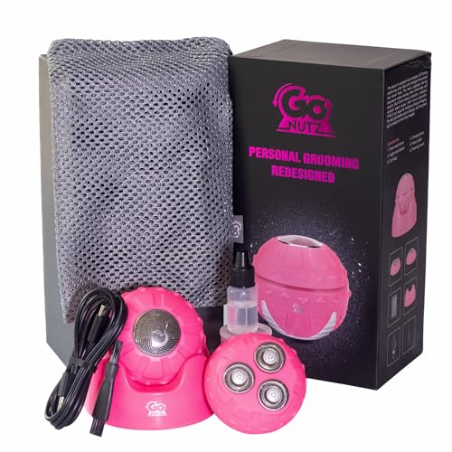 Shark Tank Approved Go Nutz Bikini Trimmer for Women – 2.0 Device Bundle – Gentle Grooming with 100% Waterproof Design. Electric Razor for Body Grooming