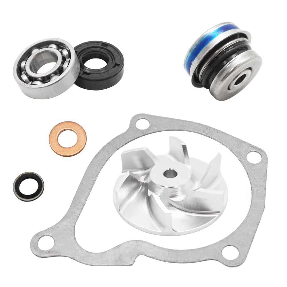 Kit riparazione pompa acqua con girante in alluminio cuscinetto paraolio e guarnizione per Polaris Sportsman 500 400 450 Scrambler 500 Ranger 500 425 400 Magnum 500 425 ATP 500 Hawkeye 400