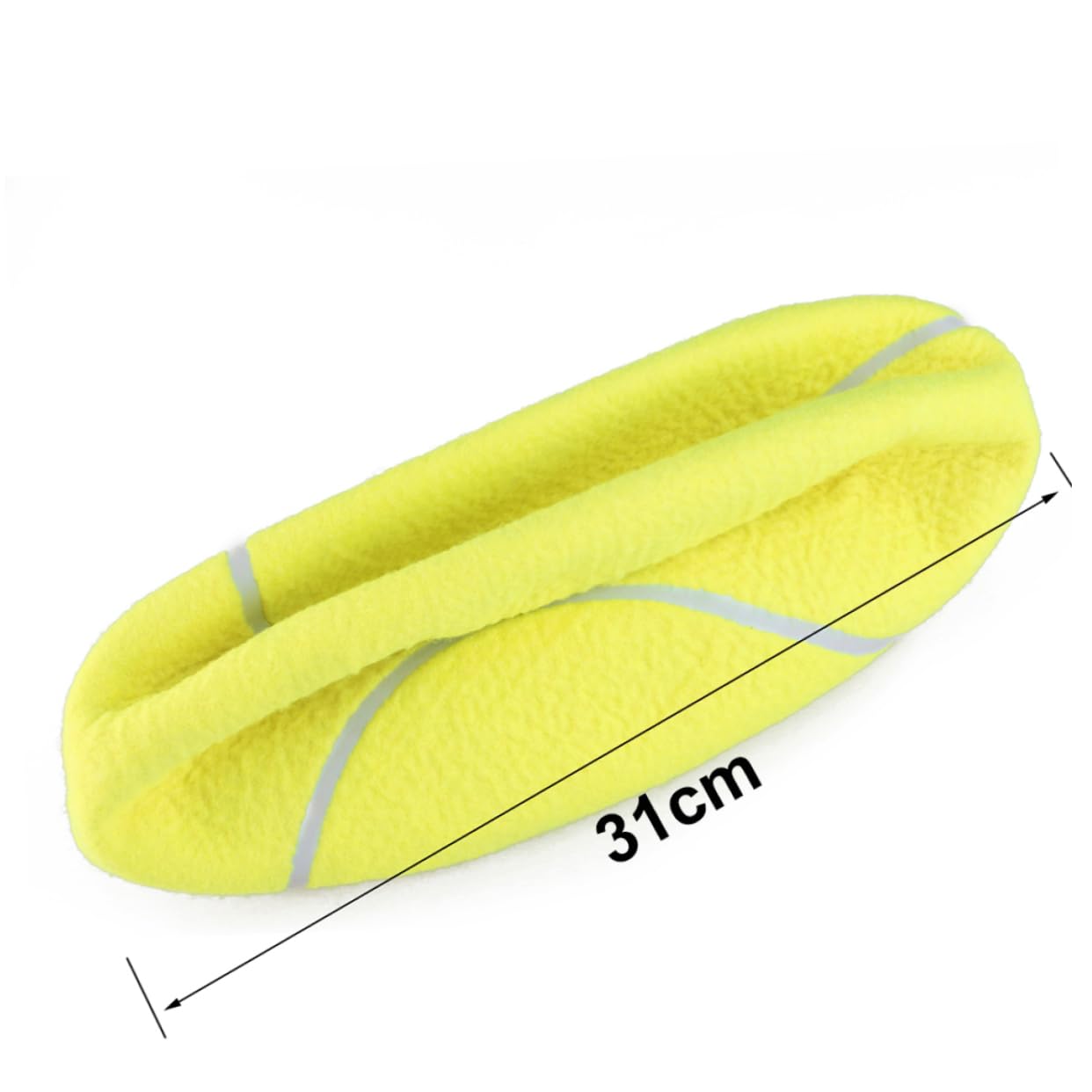 BESTonZON Palla da Tennis Gigante Gonfiabile 24cm con Ago per Cani 2 Pezzi Giocattolo Flessibile per Esterno