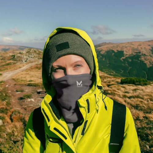 Image of MISSION Multi-Use Neck Gaiter Face Mask for Ski & Outdoors, UPF 50, Breathable Lightweight Fabric