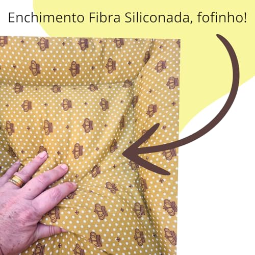 Colchonete PET Cachorro Gato Confortável Caminha Lavável Tamanhos P M G (Coroa Marron) (Médio)