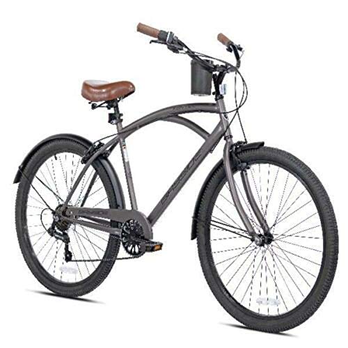 New 26" Mens Kent Bayside 7 Speed Bicycle Shimano Steel Frame Hot Rod Cruiser
