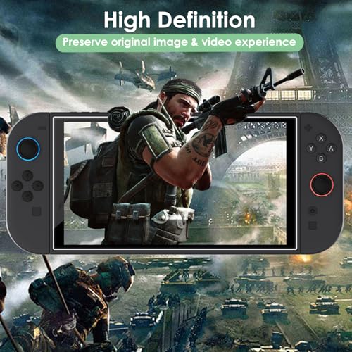 Bigqin 3 Piezas Protector Pantalla Compatible Con Switch 2 8.0", 2.5D No Bubble HD Anti-Huella Cristal Vidrio Templado Compatible con Switch 2 8 Pulgadas - imagen 2