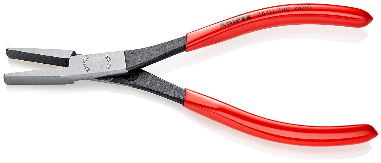KNIPEX Szczypce płaskie montażowe z tworzywa sztucznego, powlekane 200 mm, 28 01 200