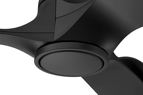 Miniatura 5 de Craftmade Ventilador de techo Bandeaux de 60 pulgadas con acabado negro plano, kit de luz LED (opcional), control remoto incluido, WiFi inteligente