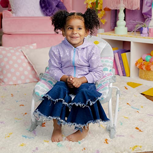 Bright Starts 13030-3-A1-LN-O-MEES-YW2 Rosy Rainbow Infant To Toddler Rocker With Vibrations, Baby Seat thumb #3