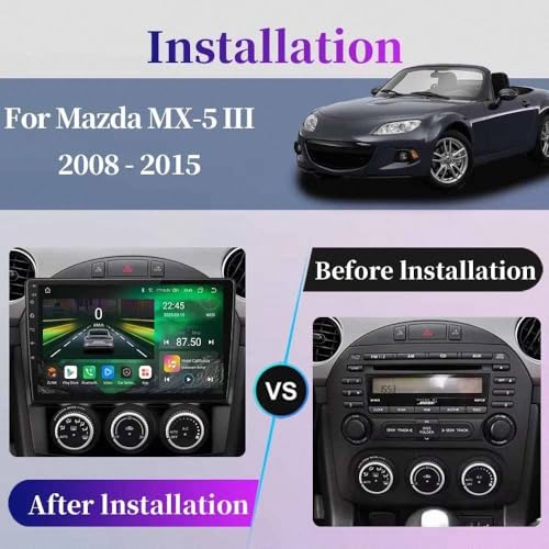 Navegación GPS 2 DIN Mazda MX5 pantalla con Android Auto inalámbrico 4 Nuclear 2