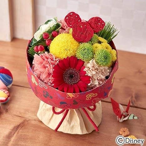 Amazon ディズニー そのまま飾れるブーケ Yumehana ミッキー 日比谷花壇 花束 オンライン通販