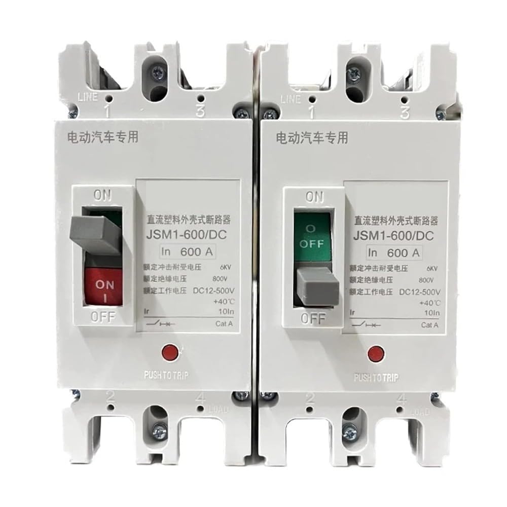 Disyuntor De Caja Moldeada 300A 400A 500A 600A Disyuntor De CC Para Sistema De Batería Solar Fotovoltaica Sistema De Batería RV Proteger equipos eléctricos.(1P,100A)