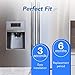 ICEPURE UKF8001 Compatible with Whirlpool EDR4RXD1, 4396395, Maytag UKF8001, UKF8001AXX, EveryDrop Refrigerator Water Filter 4, RFC0900A, UKF8001AXX-200, UKF8001P, 469006, PUR, Puriclean II, Pack of 3