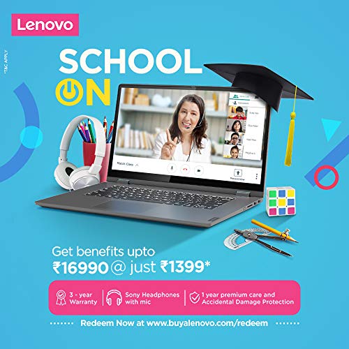 Image of Lenovo IdeaPad C340 81TK008HIN 14-inch FHD IPS Convertible Laptop (10th Gen CORE I3-10110U /8GB /512GB SSD /Windows 10 /Microsoft Office /Integrated Graphics), Platinum
