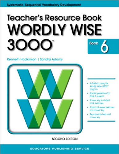 Amazon.co.jp: Wordly Wise 3000: Teacher's Resource Book Book 6 : 本