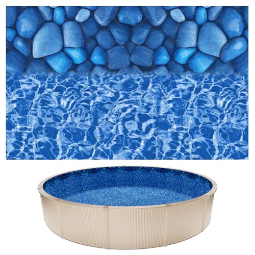 VEVOR 18-ft Round Above Ground Pool Liner, Overlap Pool Liners, Thickend Upgraded Gauge Vinyl, 48-to-54inch Wall Height, Designed for Steel Sided Above-Ground Swimming Pools