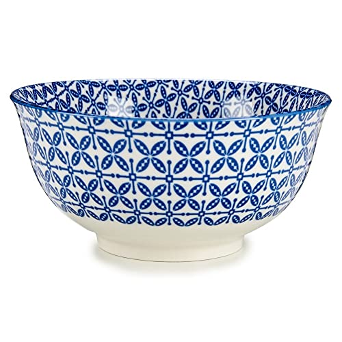 Bol de porcelana grande para servir comida sin salpicar el mantel 3