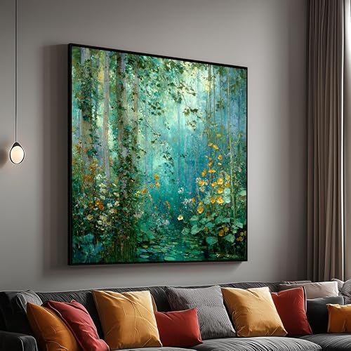 Ruisseau forestier pour habiller un mur vide avec un tableau nature zen