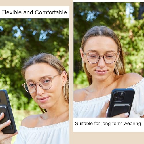 Image of OWL Blue Light Blocking Glasses for Women and Men - Retro Round Eyewear Anti Eyestrain Eyeglasses, UV Glare Filter Eyewear
