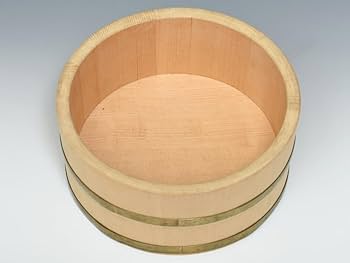 Amazon.co.jp: 木桶洗い桶湯桶面桶木製漆器露地用具茶道具水屋道具煎茶