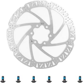 Stainless Steels 160mm Brake Disc for Teverun Fighter 11/11+ for Blade GT/GT+ II Electric Scooter Brake Disc Kickscooter Parts