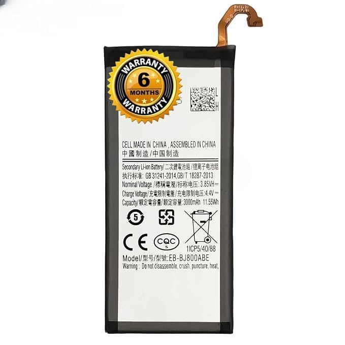 Image of THE BATTERY STORE Original EB-BJ800ABE Battery for Samsung J8 2018 | A6 | On6 | J6 Battery with 6 Month Warranty ****(Q173)