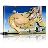 Salvador Dali Visage du Grand Masturbateur Peinture Toile Affiche Imprimer Oeuvre Célèbre   Mur Art Photo Pour Salon 80x135cm(31.5x53.1in) Withframe