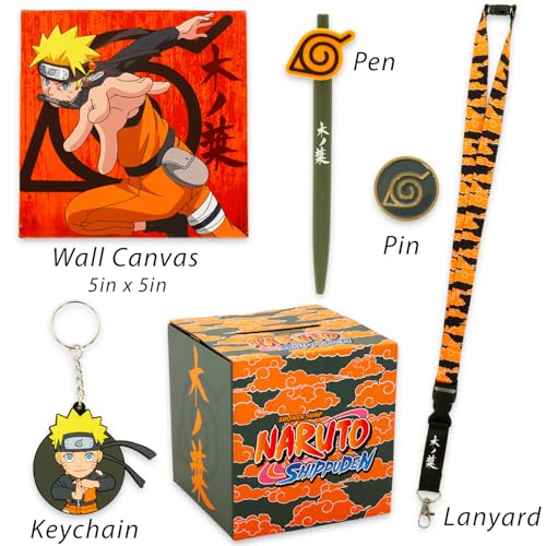 Naruto Shippuden juego de caja para adolescentes con decoraciones de anime y lienzos de pared 2