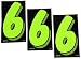 7 1/2 Green Chartreuse Pricing Numbers for Car Dealers 3 Dozen (# 6's)