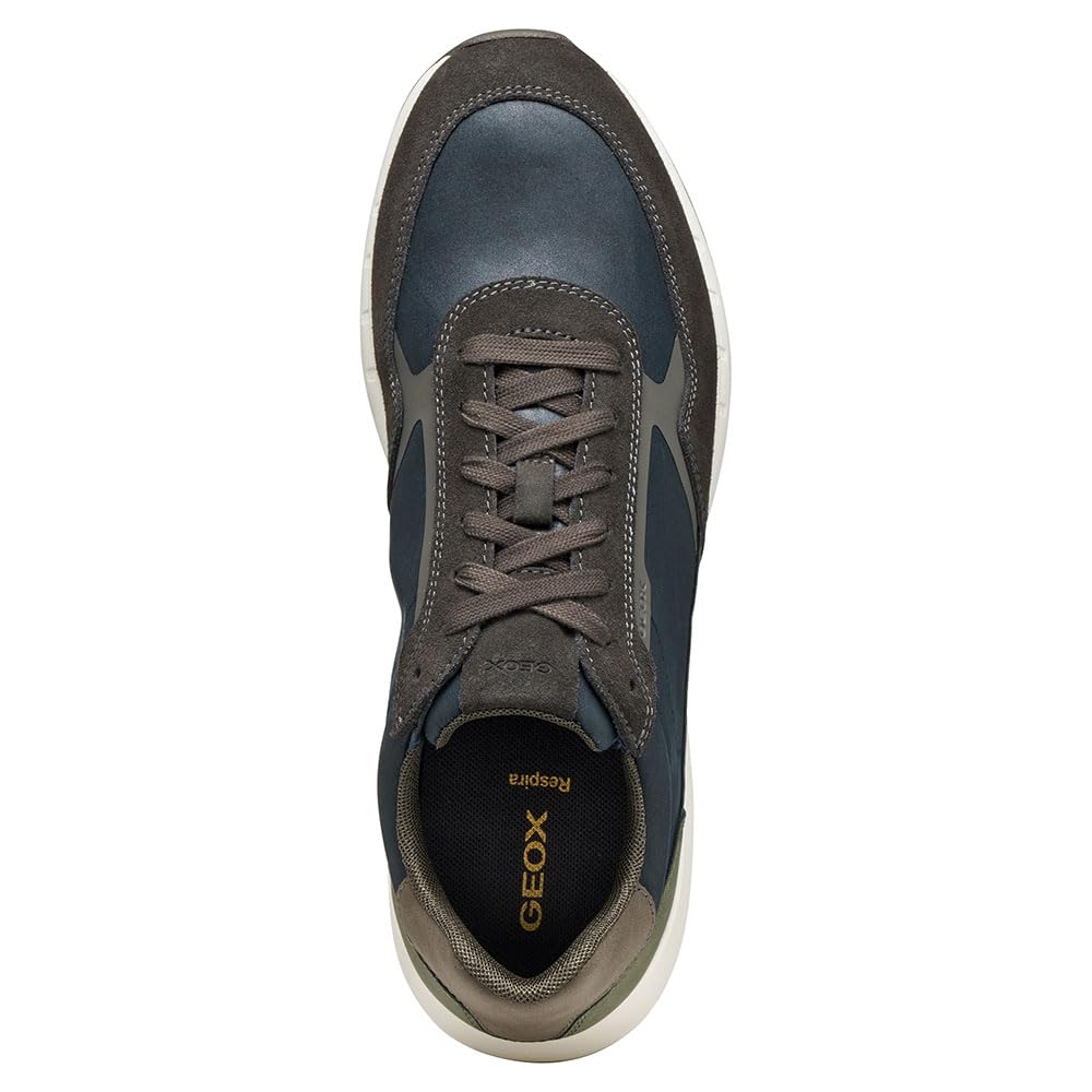 Geox Męskie buty sportowe U BRANTHON, niebieskie, 41 EU, niebieski, 41 EU