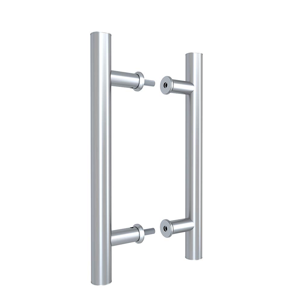 Buy JUBEST 12" Push Pull Door Handle Stainless Steel,Double Sided H