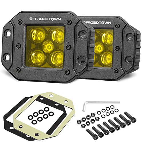 OFFROADTOWN Yellow Flush Mount Pods