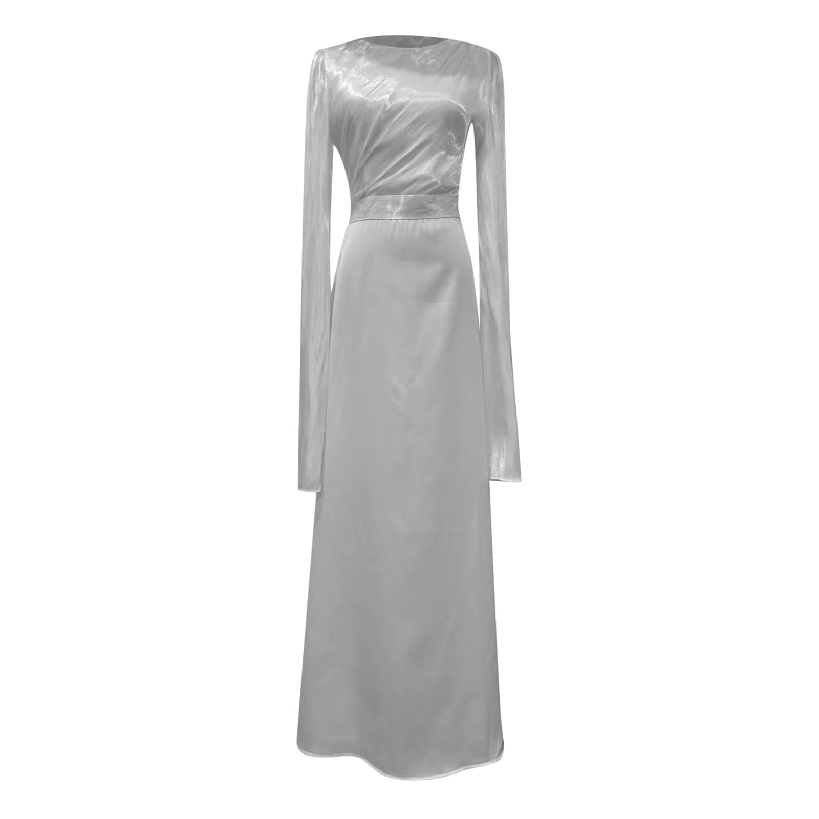 Generico Vestito Donna Elegante Cerimonia Abiti da Lunghi Eleganti Abito Midi Gonna Ampia Damigella Matrimonio Civile Curvy Corto Davanti Lungo Dietro per Sexy Schiena