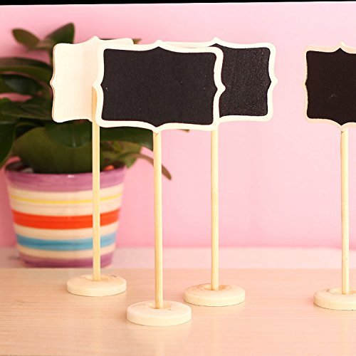 Lifecart 10 minipizarras con soporte para decoración de bodas 
