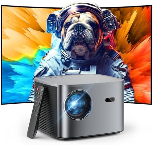 [Auto Focus/Keystone] Groview 4K Projector with WiFi and Bluetoot...