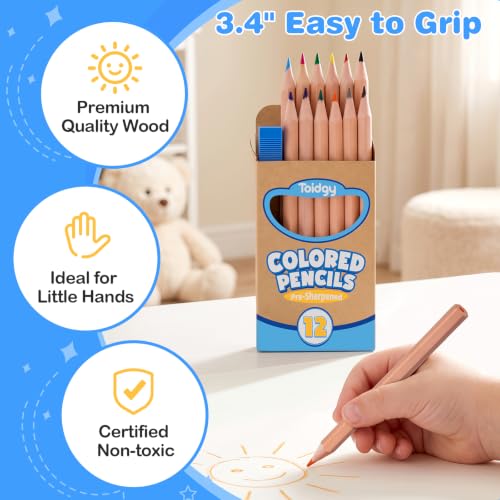 600 Count Colored Pencils Bulk, 50 Pack Colored Pencils for Kids 12 Color by Toidgy - Used condition - Image 2
