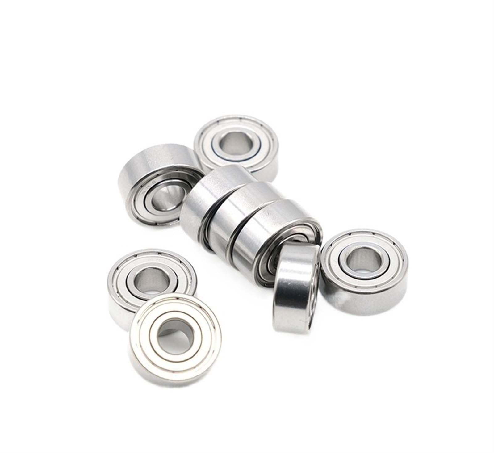 HYUJNAFZR Bimetal Seal Shield Micro deep Groove Bearing 10pcs R3ZZ 4.762x12.7x4.98mm Ball Bearings